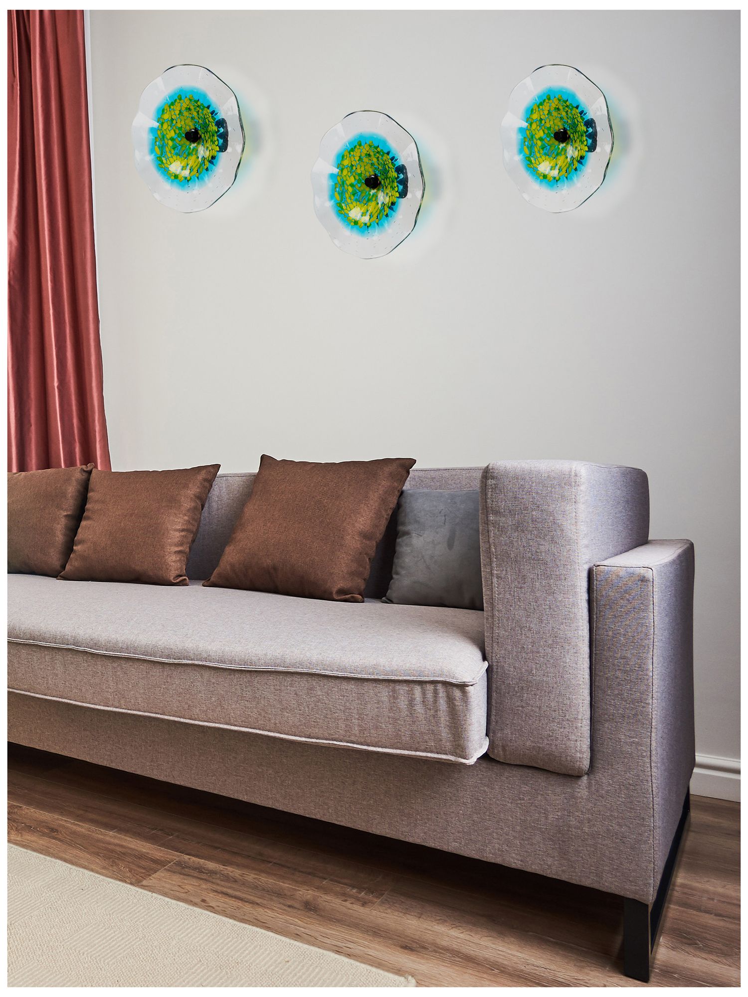 Image 4 Dale Tiffany 12" Sprito Hand Blown Art G more views