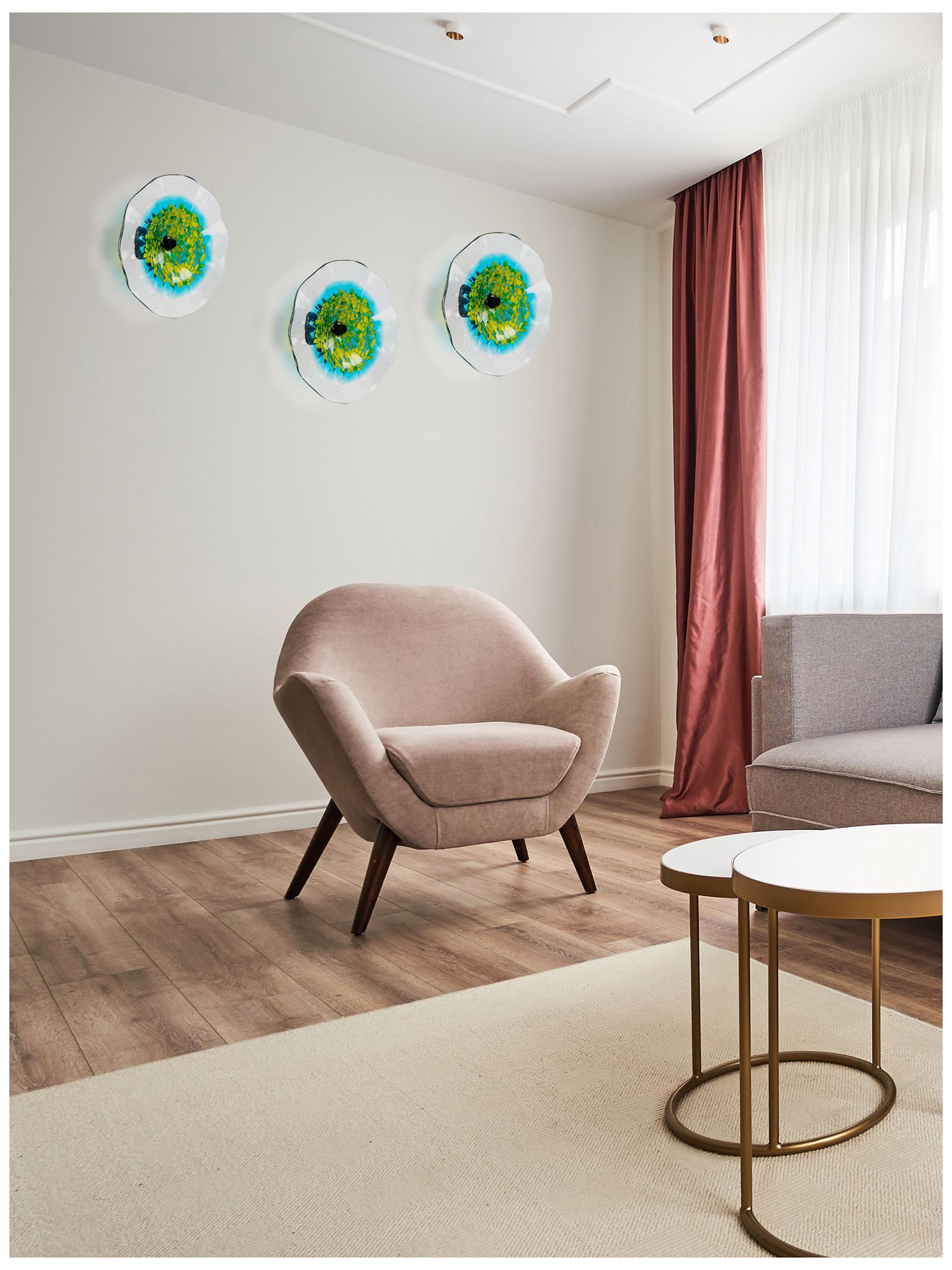 Image 5 Dale Tiffany 12" Sprito Hand Blown Art G more views