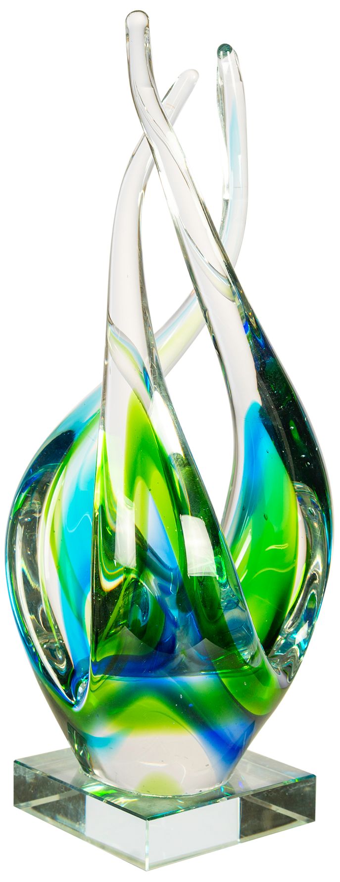 Image 5 Dale Tiffany 12" Tall Coastal Harmony Handcrafted Art Glass Sculpture more views