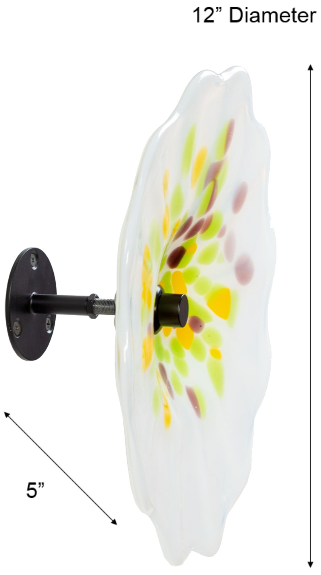 Image 3 Dale Tiffany 12" Viejo Hand Blown Art Gl more views