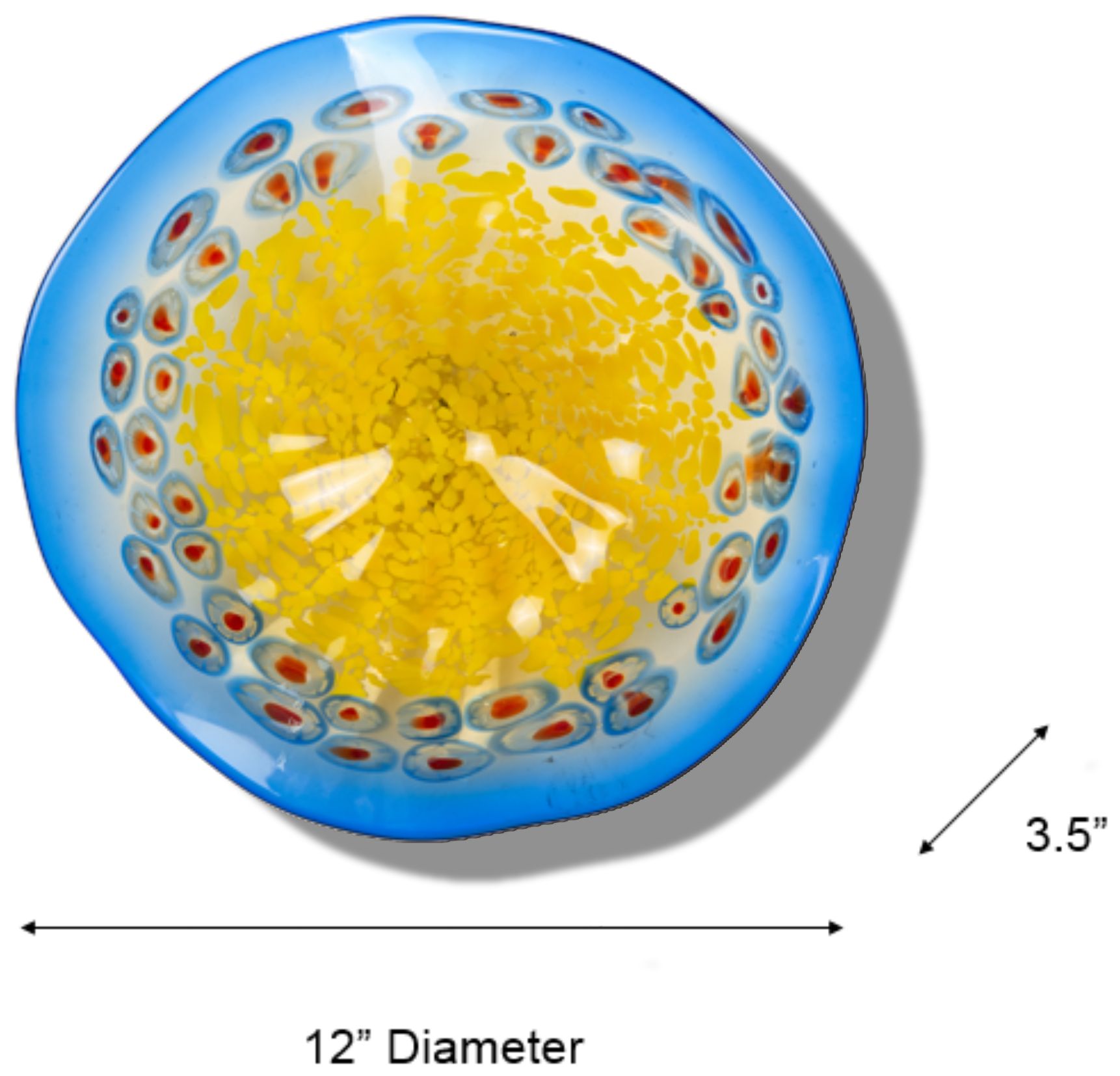 Image 3 Dale Tiffany 12" Westwind Hand Blown Art Glass Wall Decor more views