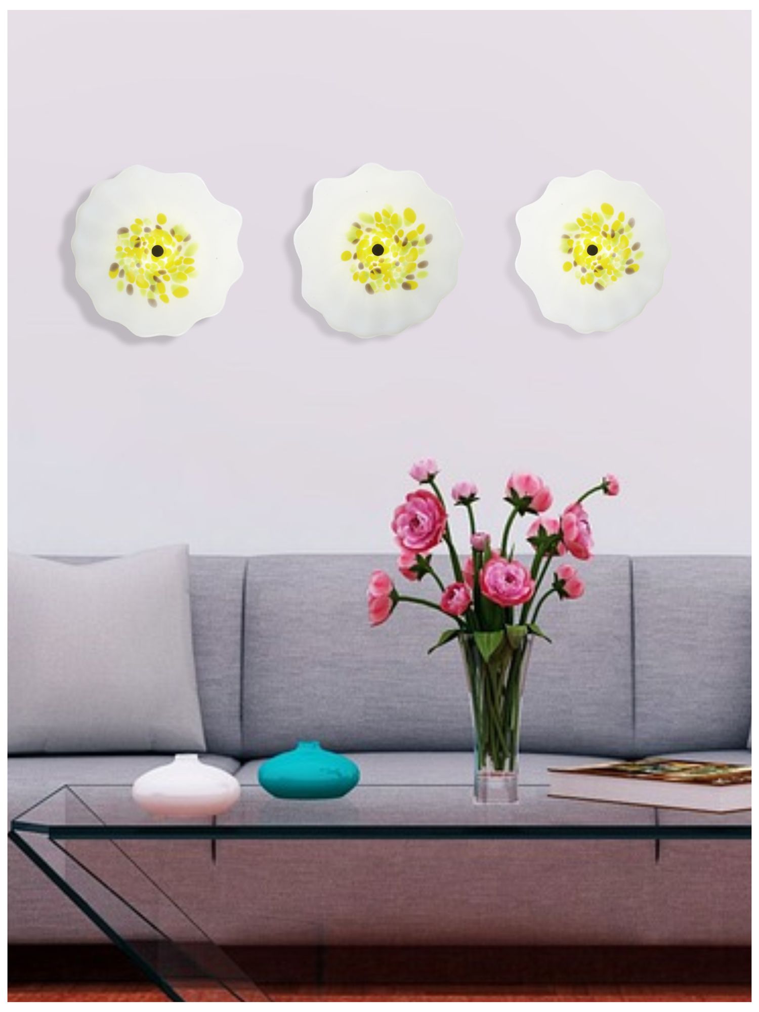 Image 2 Dale Tiffany 12" Wide Viejo Hand Blown Art Glass Wall Light with LED Bulb more views