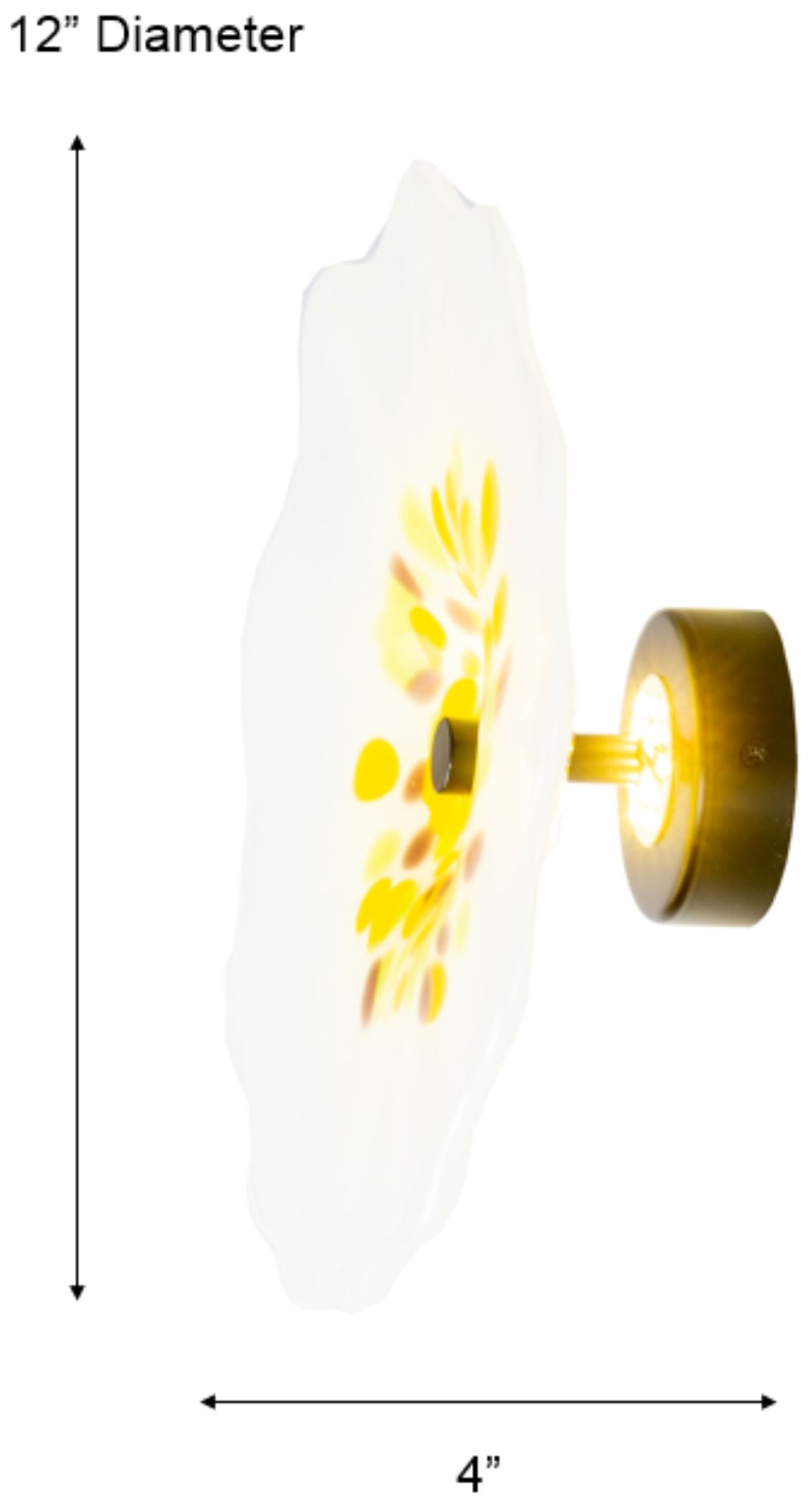 Image 3 Dale Tiffany 12" Wide Viejo Hand Blown Art Glass Wall Light with LED Bulb more views