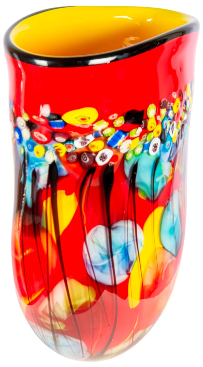 Image 4 Dale Tiffany 13.5" Tall Morena Hand Blown Art Glass Vase more views