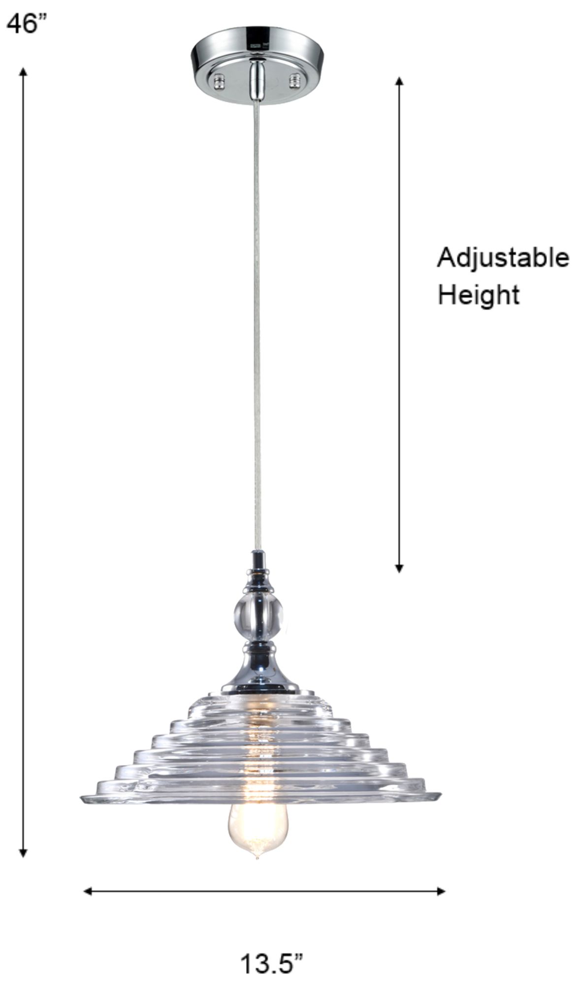 Image 3 Dale Tiffany 13.5 " Wide Arena Crystal Mini Pendant more views