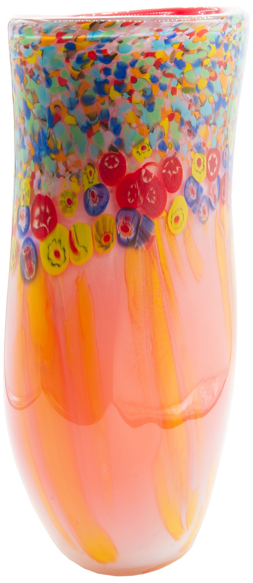 Image 7 Dale Tiffany 13.75" Tall Salt Creek Hand Blown Art Glass Vase more views