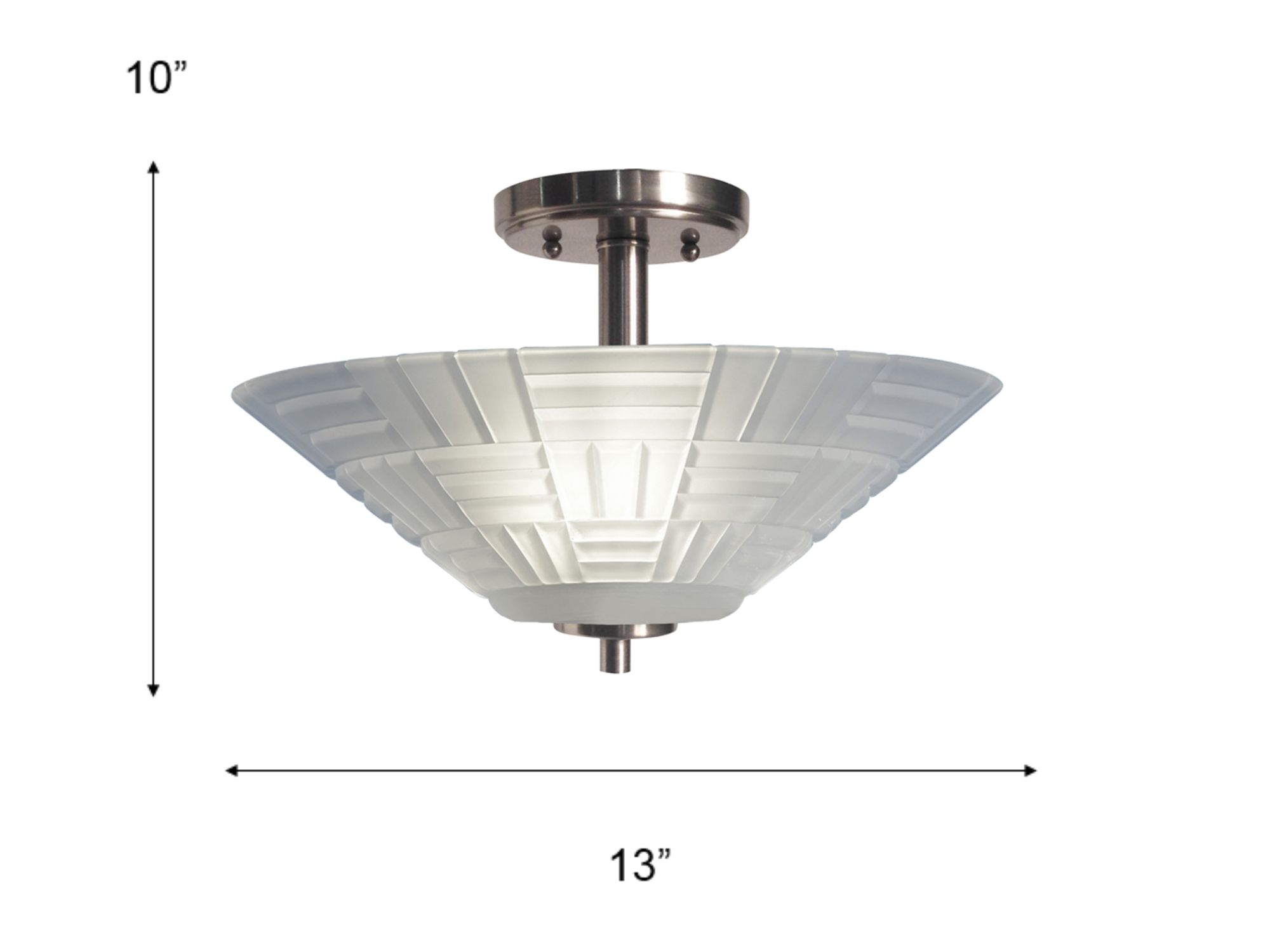 Image 3 Dale Tiffany 13" Wide Houston Integrated LED Crystal Flush Mount more views