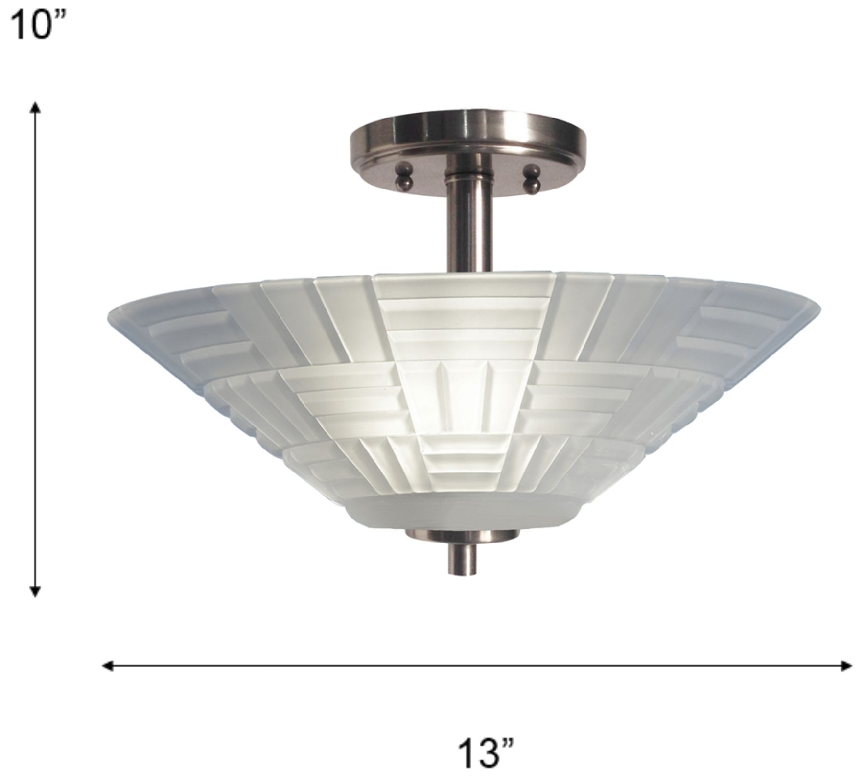 Image 3 Dale Tiffany 13" Wide Houston Integrated LED Crystal Flush Mount more views