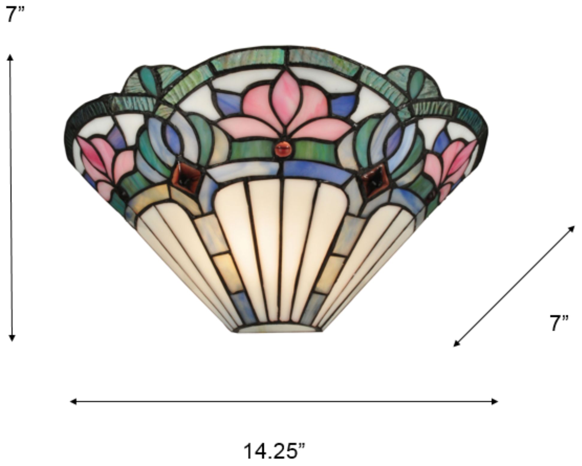 Image 3 Dale Tiffany 14.25" Wide Windham Tiffany Wall Sconce more views