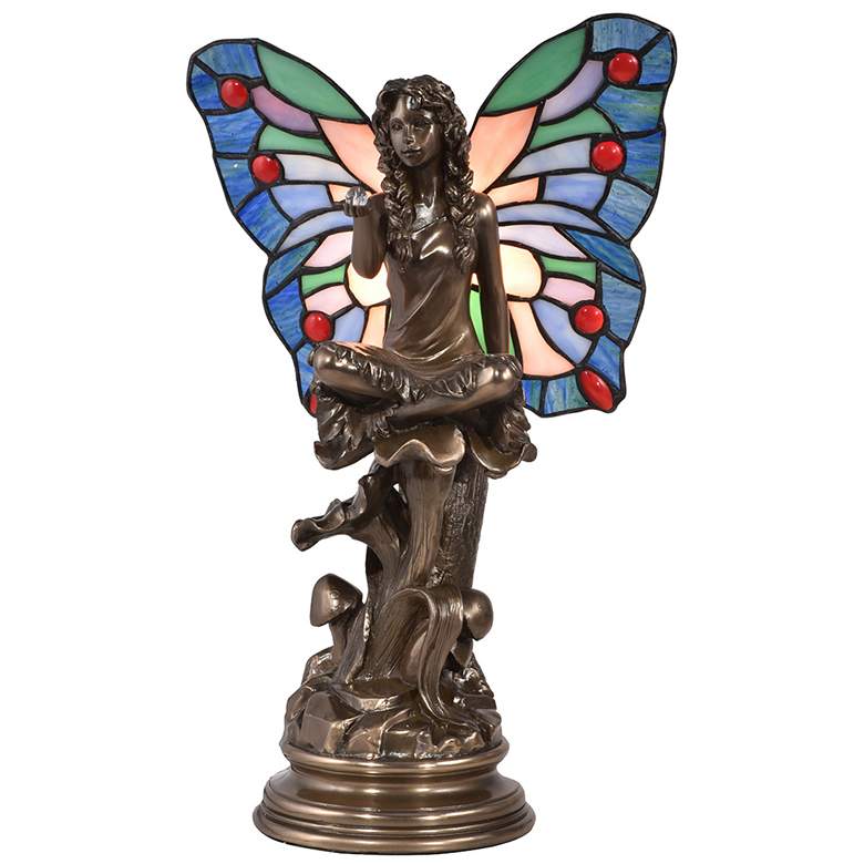 Image 1 Dale Tiffany 14.5 inch Tall Fairy Tiffany Accent Lamp
