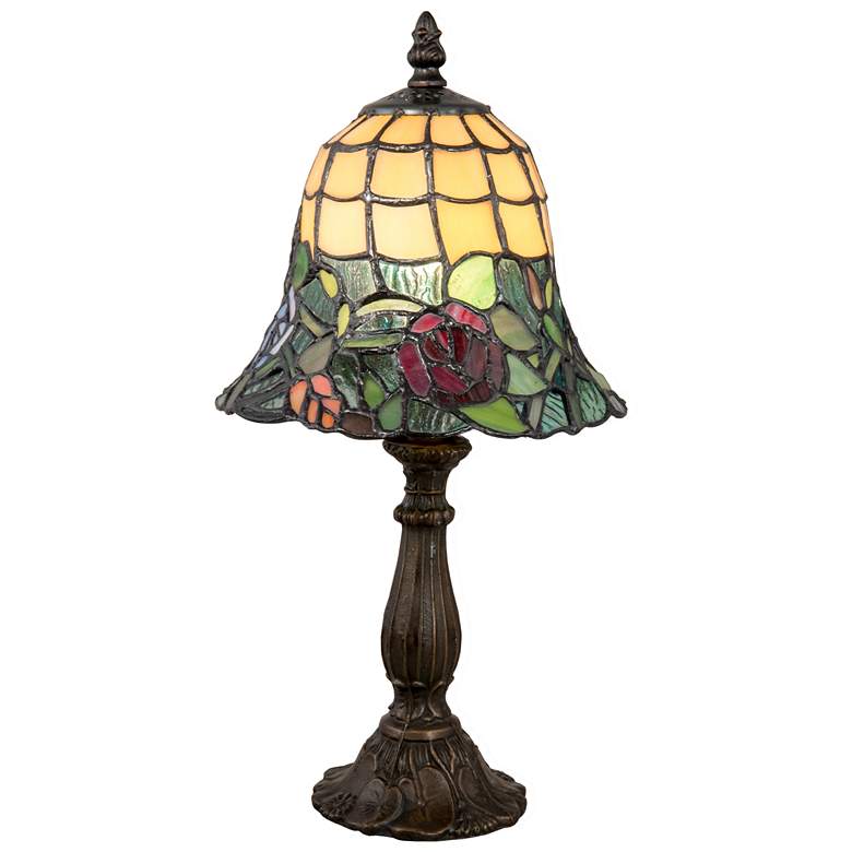 Image 1 Dale Tiffany 14.5 inch Tall Walcott Rose Tiffany Accent Lamp