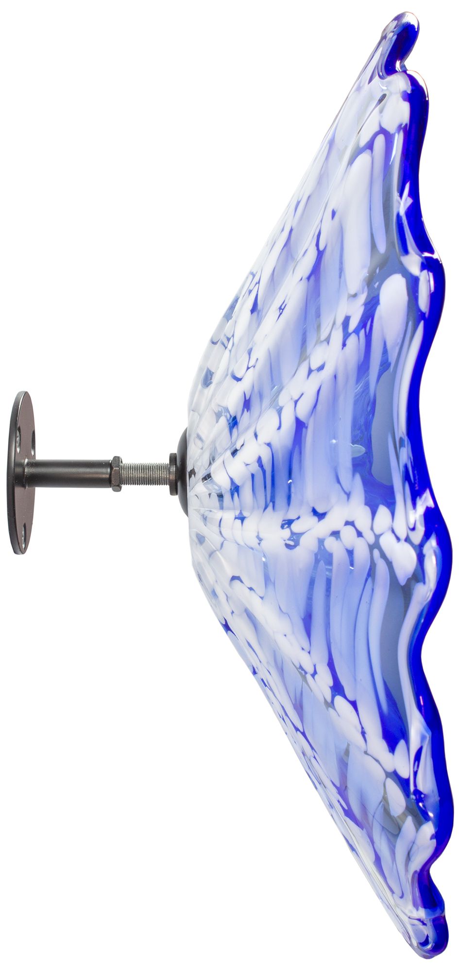 Dale Tiffany 14" Fiore Blue Hand Blown A