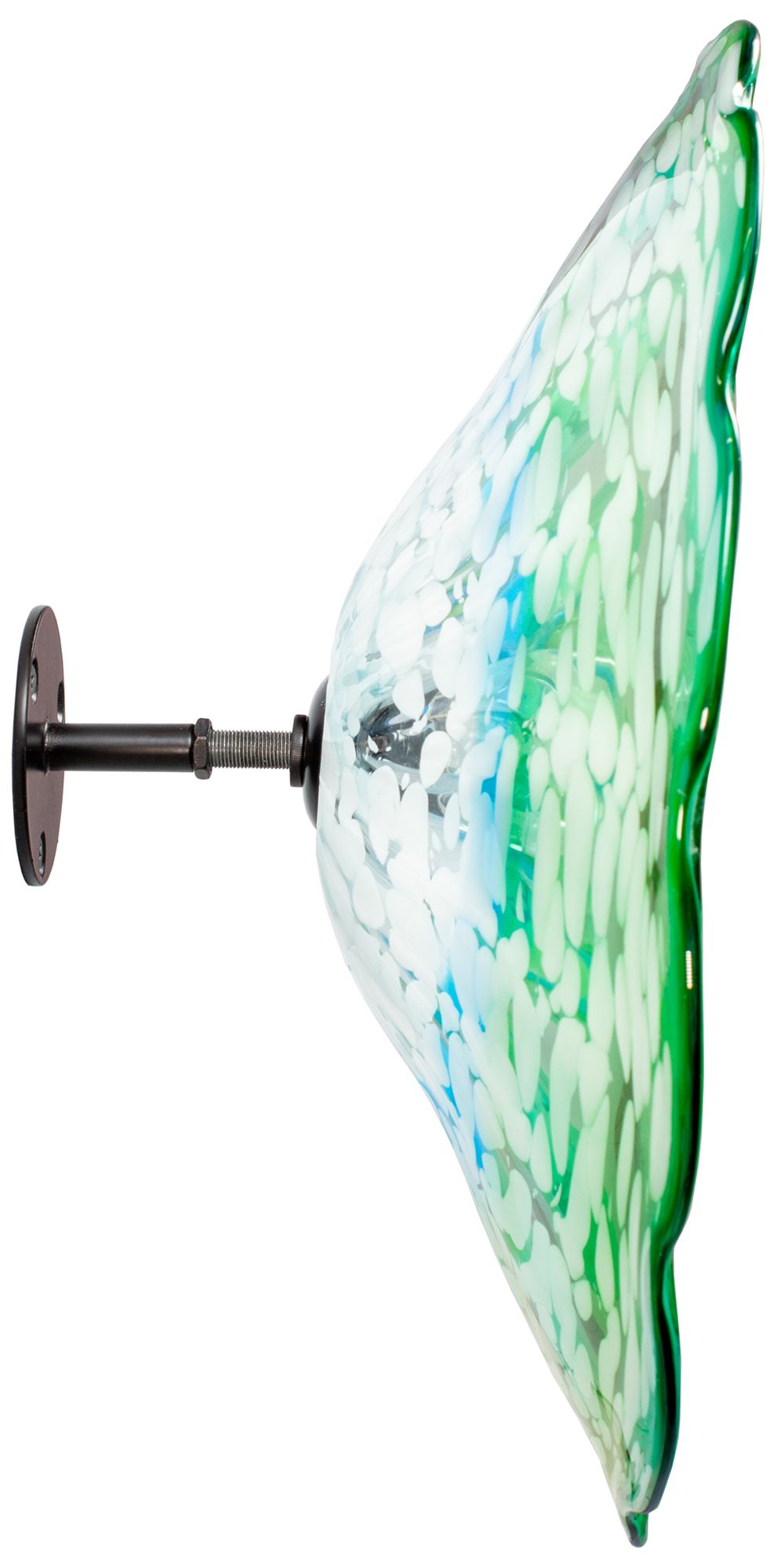 Dale Tiffany 14" Fiore Green Hand Blown