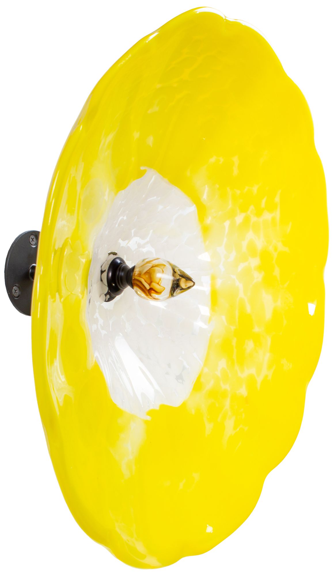 Image 5 Dale Tiffany 14" Fiore Yellow Hand Blown more views