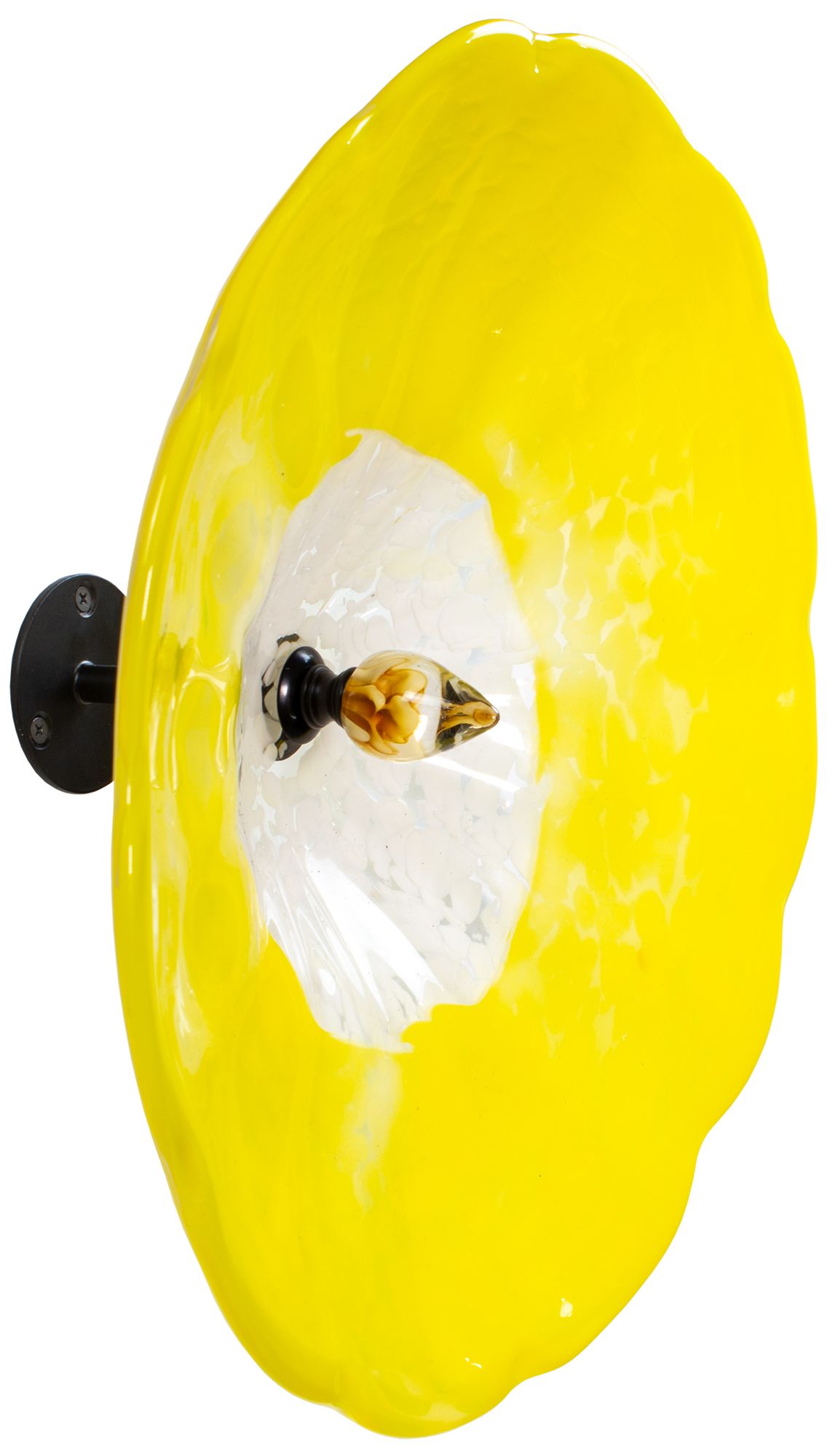 Image 6 Dale Tiffany 14" Fiore Yellow Hand Blown more views