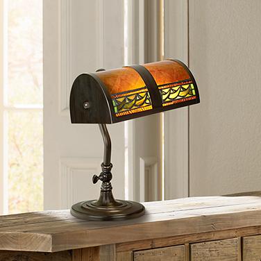Dale Tiffany 14" High Bronze and Mica Accent Piano Lamp