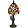 Dale Tiffany 14" Tall Owl Garden Tiffany Accent Lamp