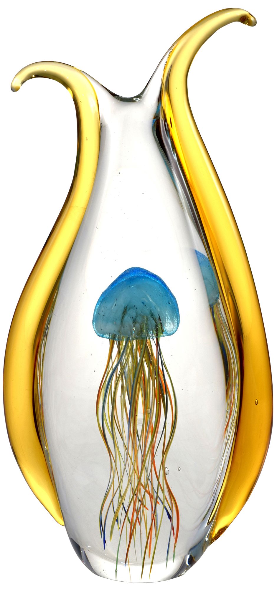 Image 2 Dale Tiffany 14" Tall Jellyfish Handcrafted Art Glass Figurine