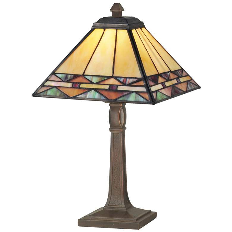 Image 2 Dale Tiffany 14" Tall Slayter Tiffany Accent Lamp