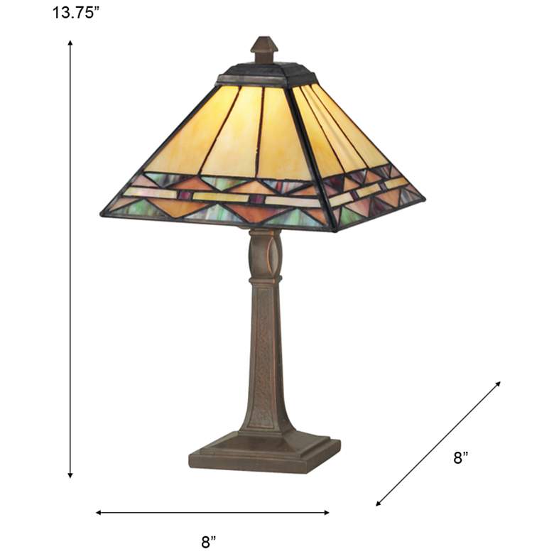 Image 3 Dale Tiffany 14" Tall Slayter Tiffany Accent Lamp more views