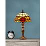 Thumbnail3 of Dale Tiffany 15.25" Tall Innsdale Rose Tiffany Accent Table Lamp more views