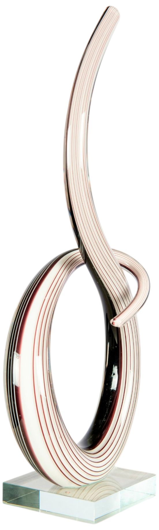 Image 5 Dale Tiffany 15.5" Tall Midnight Spiral Handcrafted Art Glass Sculpture more views