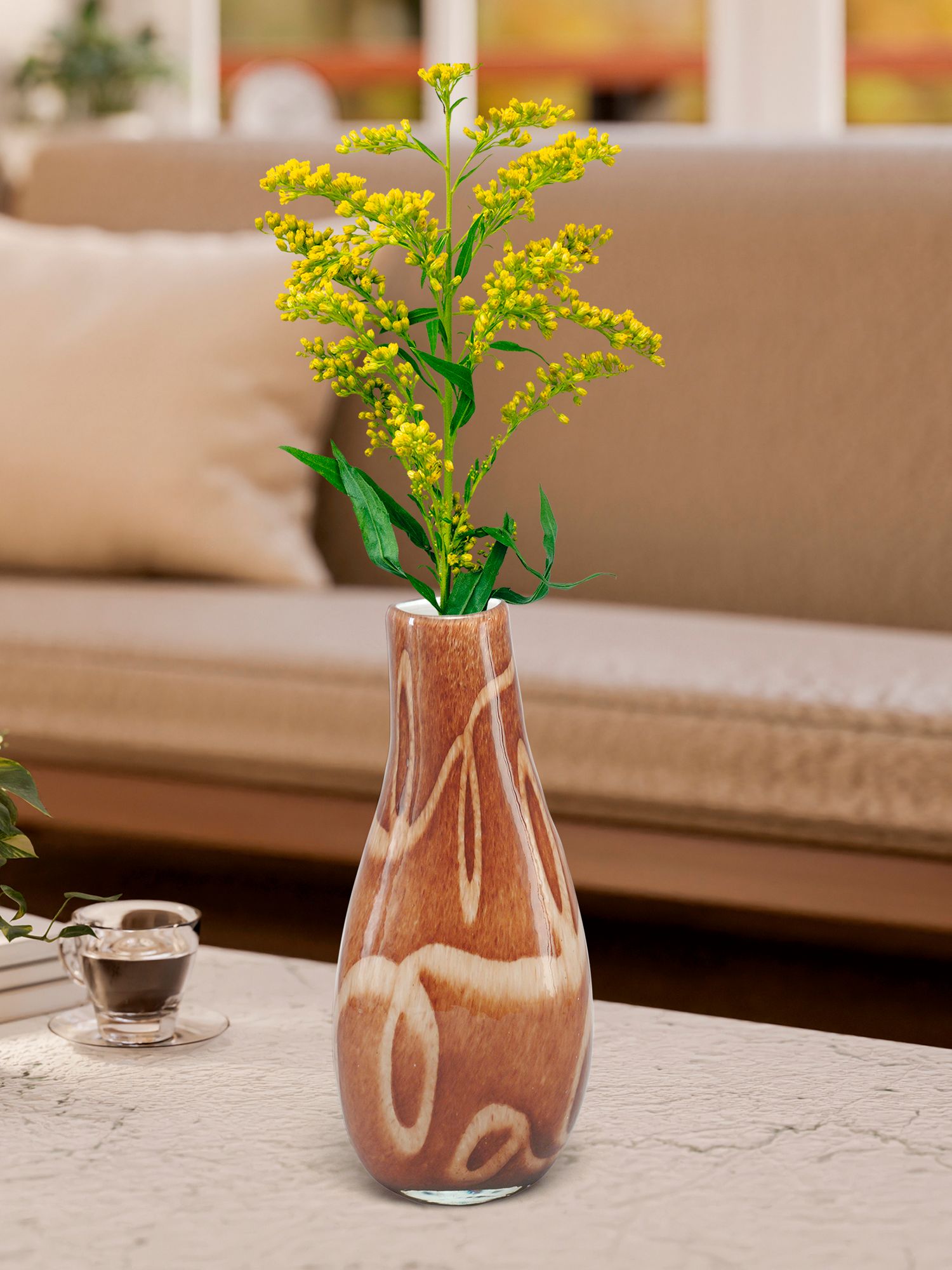 Image 6 Dale Tiffany 15.75" Tall Gourd Hand Blown Art Glass Vase more views