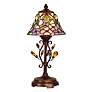 Dale Tiffany 15 1/4" High Crystal Jewel Peony Art Glass Accent Lamp