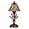 Dale Tiffany 15 1/4" High Crystal Jewel Peony Art Glass Accent Lamp