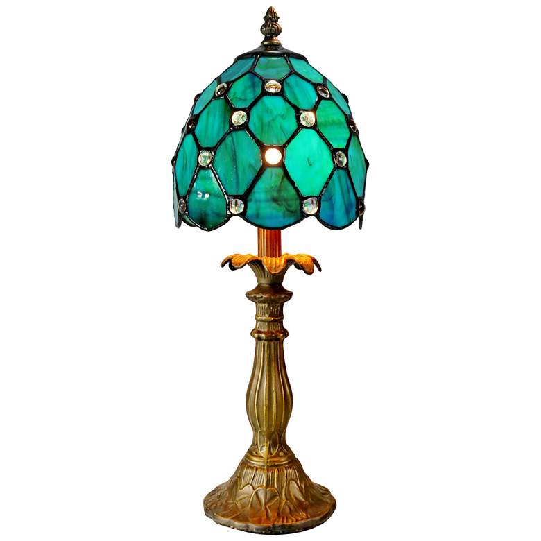 Image 1 Dale Tiffany 16 inch Tall Elenora Jewel Tiffany Accent Lamp