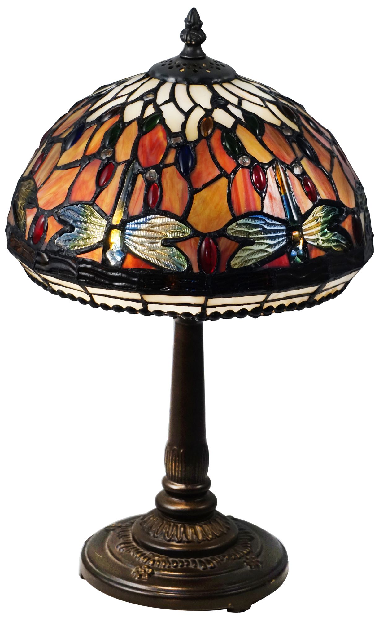 Dale tiffany dragonfly online lily table lamp