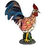 Dale Tiffany 17.5" Tall Morning Rooster Tiffany Accent Lamp
