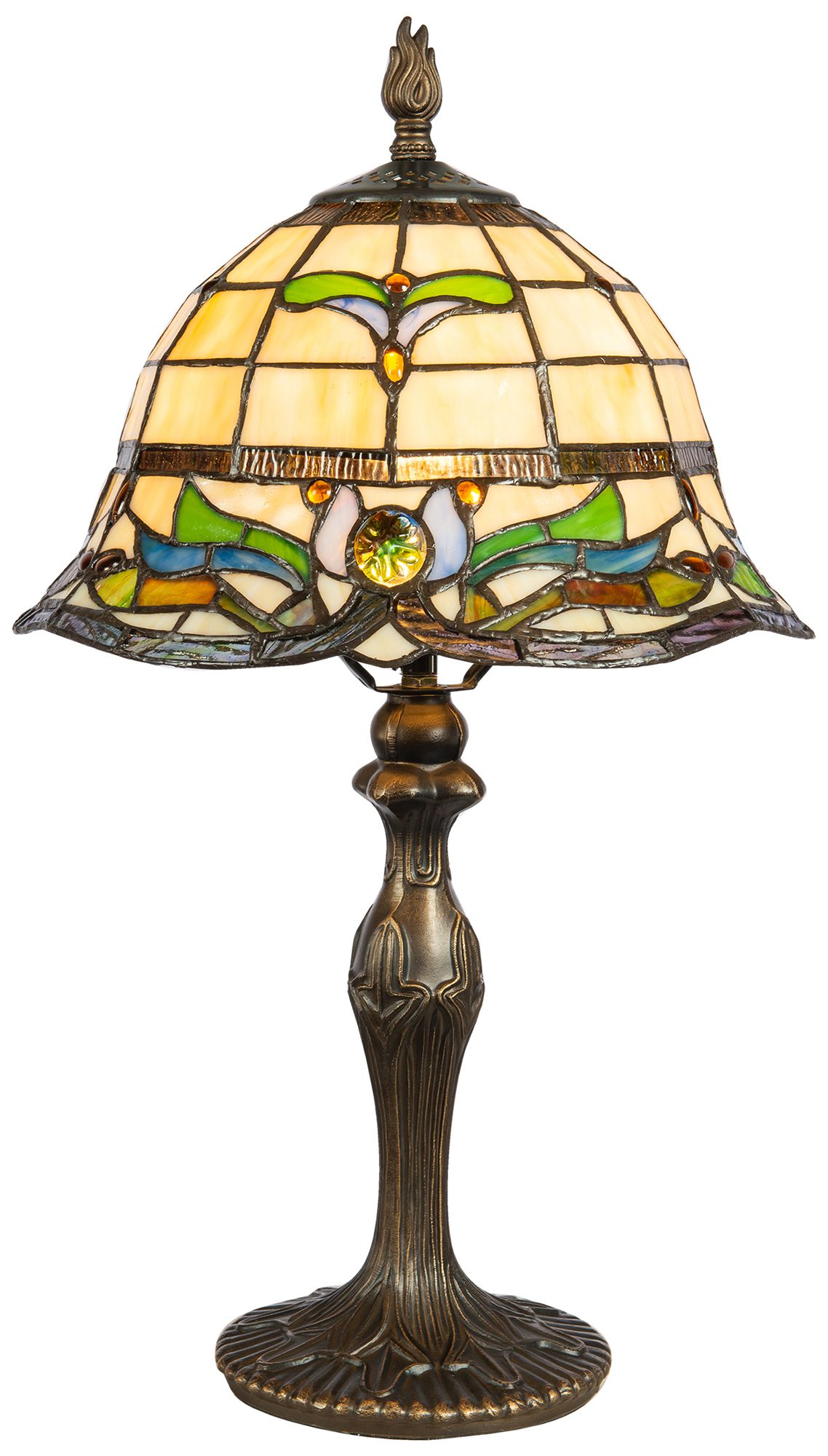 Image 2 Dale Tiffany 18.5" Tall Jassmyne Tiffany Table Lamp