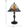 Thumbnail4 of Dale Tiffany 19.5" Sarrona Garden Tiffany Table Lamp more views