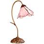 Dale Tiffany 19" High Pink Rose Petal Downbridge Accent Lamp