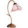 Dale Tiffany 19" High Pink Rose Petal Downbridge Accent Lamp