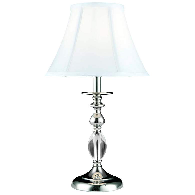 Image 1 Dale Tiffany 20" Tall Leon Hand Cut Crystal Table Lamp