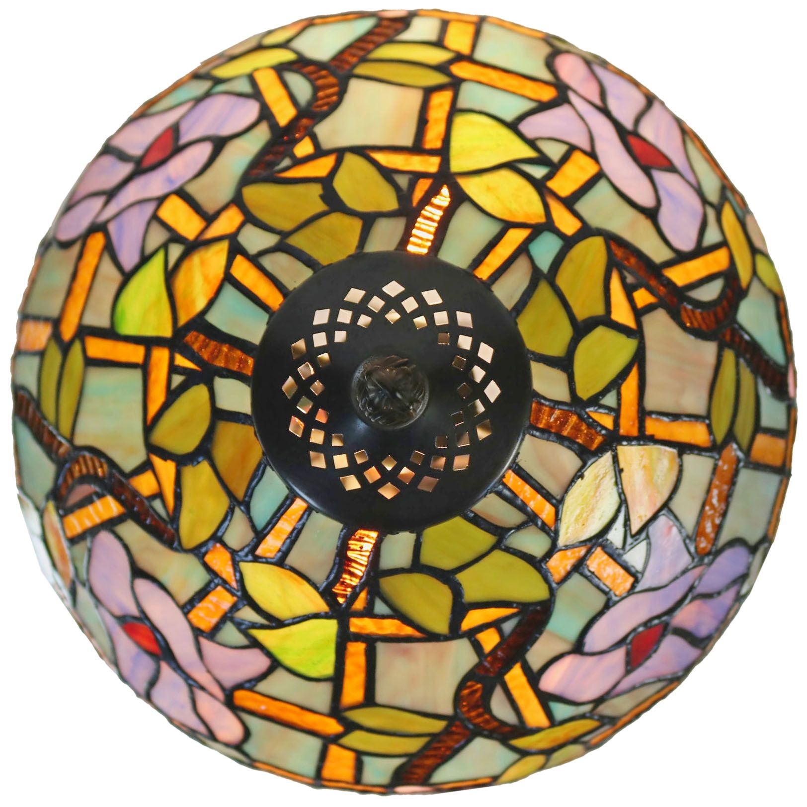 Dale Tiffany 20" Tall Canberry Rooster Tiffany Table Lamp