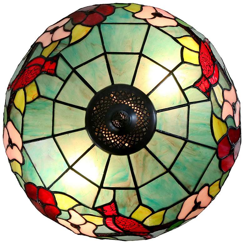 Image 7 Dale Tiffany 21.5" Benezia Birds Tiffany Table Lamp more views