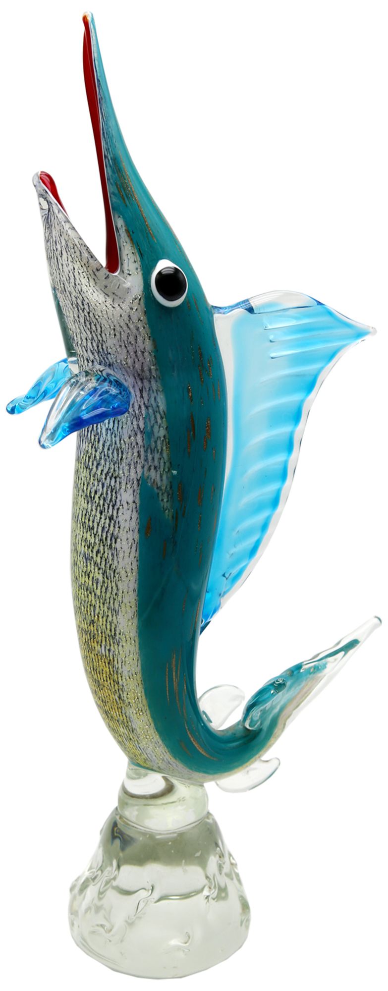Image 2 Dale Tiffany 22.5" Tall Marlin Handcrafted Art Glass Figurine