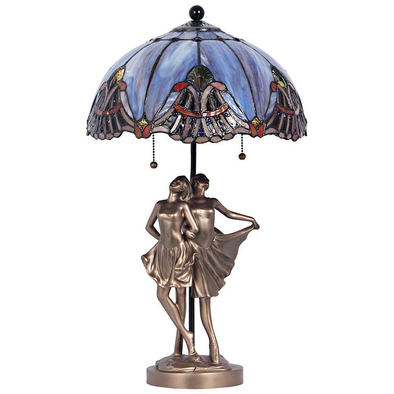 Image 4 Dale Tiffany 22" Ballerina Tiffany Table Lamp more views