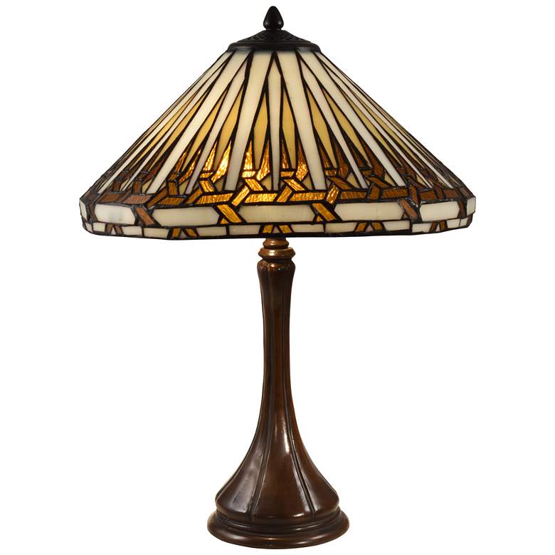 Image 1 Dale Tiffany 22 inch Tall Almeda Tiffany Table Lamp