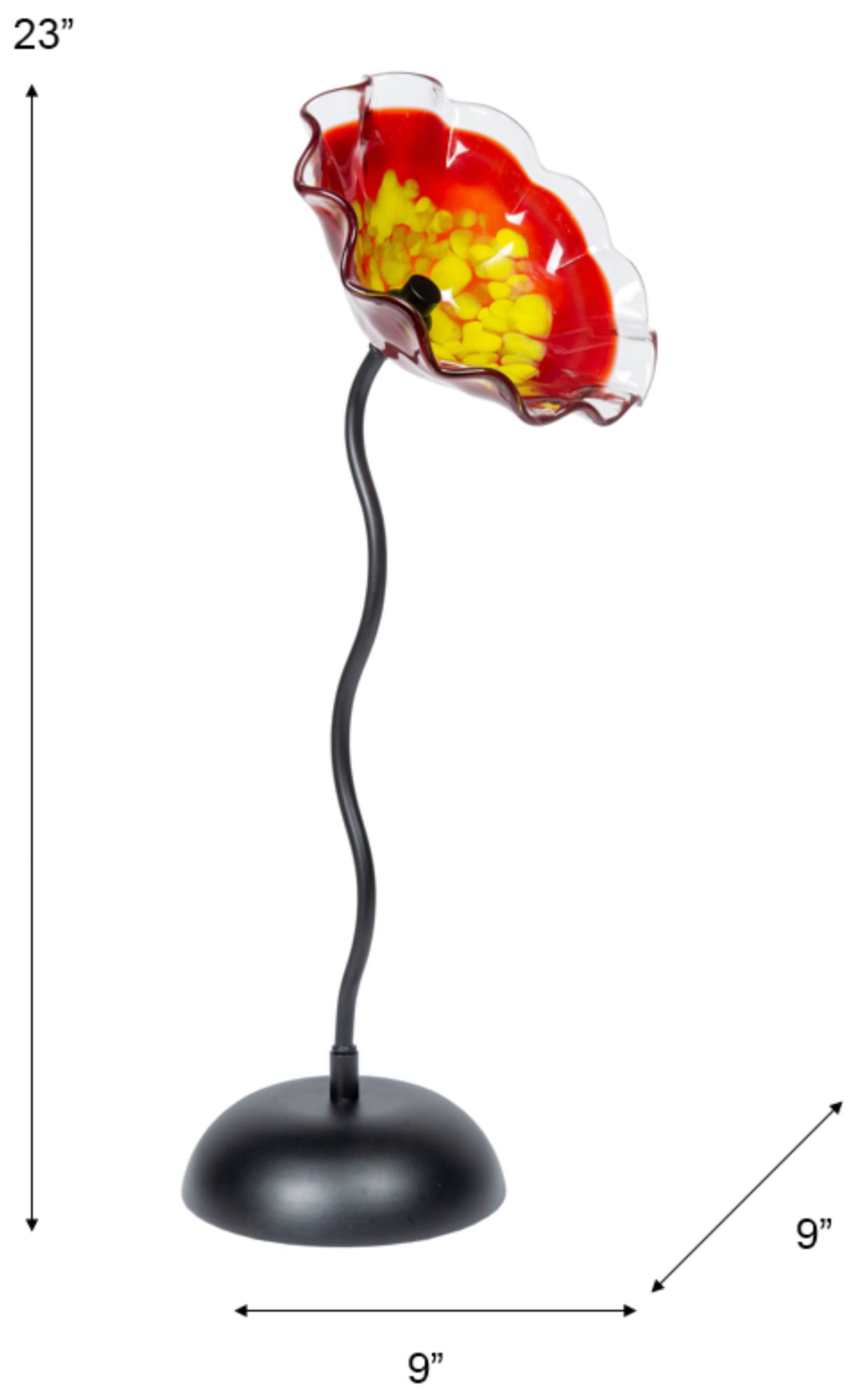 Image 3 Dale Tiffany 23" Tall Fiore Bloom Red Ha more views