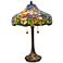Dale Tiffany 24.5" Tall Madrina Solid Bronze Base Tiffany Table Lamp