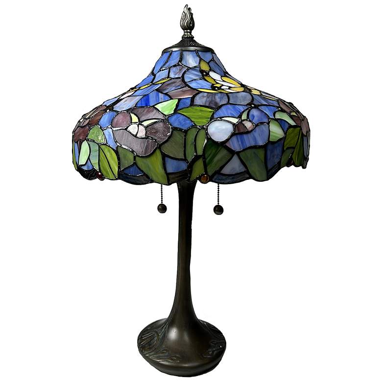 Image 5 Dale Tiffany 24.5 inch Tall Madrina Solid Bronze Base Tiffany Table Lamp more views