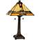 Dale Tiffany 24.5" Tall Palo Tiffany Mission Table Lamp