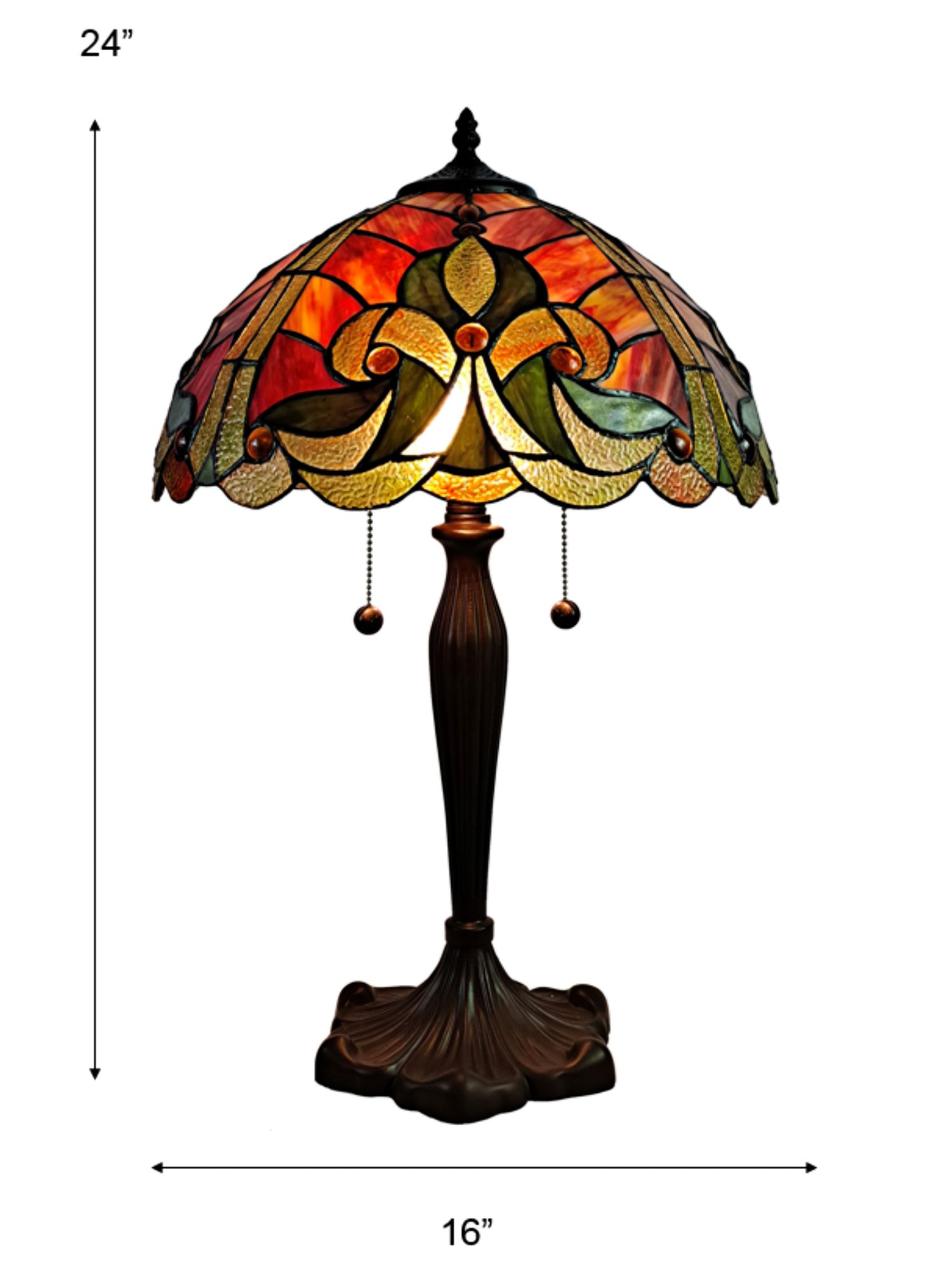 Image 7 Dale Tiffany 24" Posada Tiffany Table Lamp more views