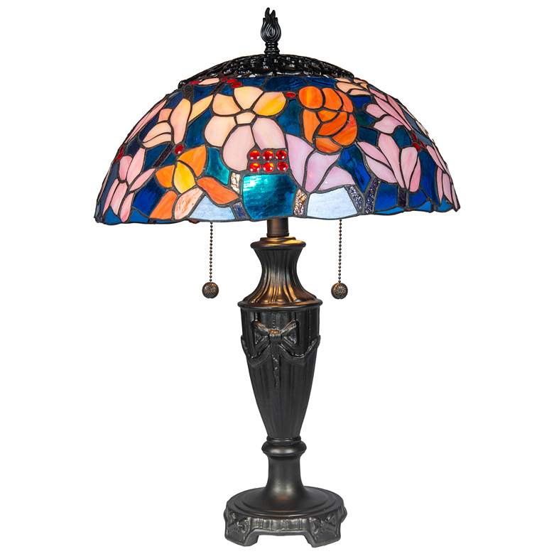Image 1 Dale Tiffany 24 inch Tall Florieta Tiffany Table Lamp
