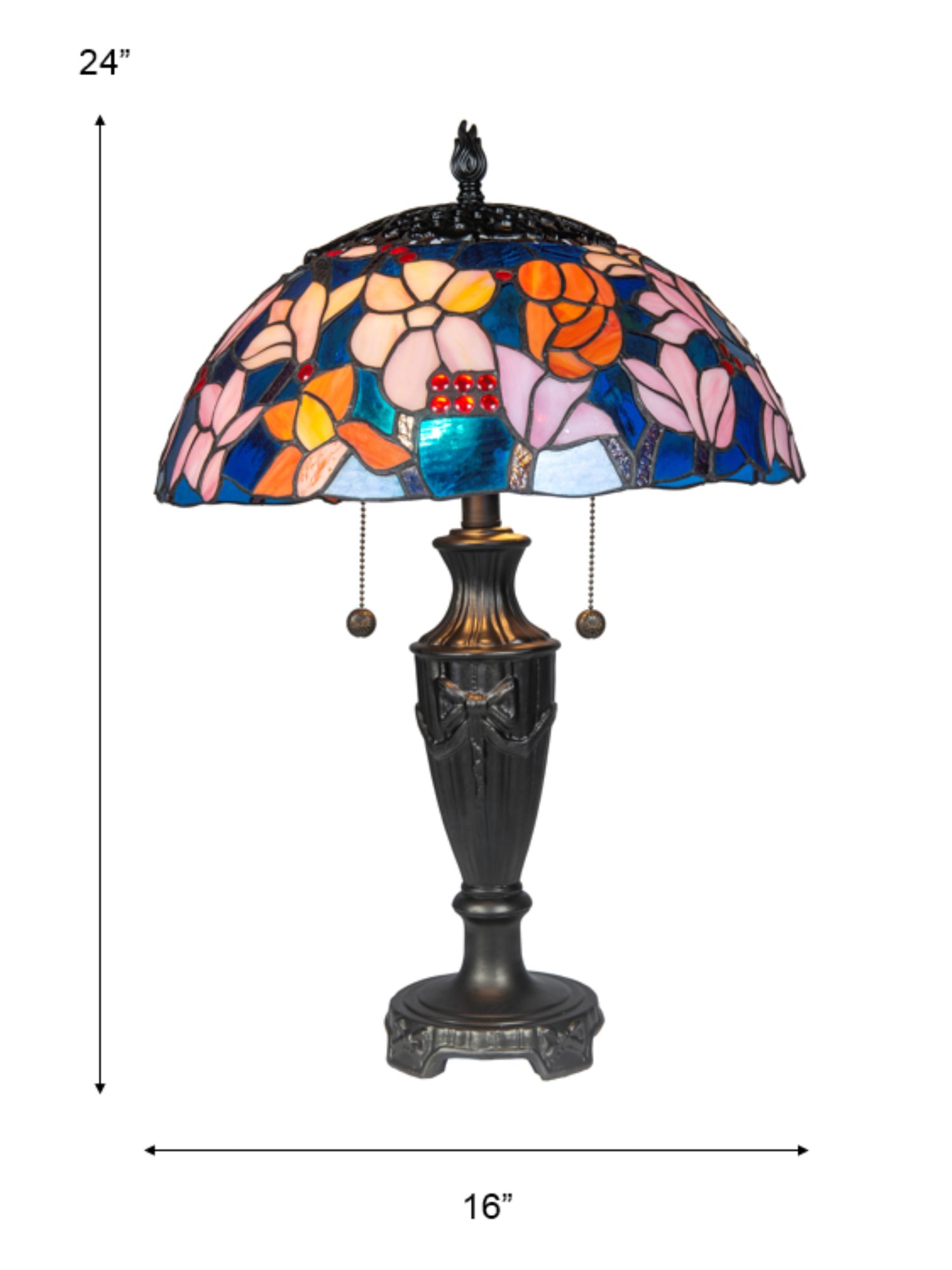 Image 3 Dale Tiffany 24" Tall Florieta Tiffany Table Lamp more views