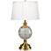 Dale Tiffany 25.5" Tall Mitre 24% Lead Crystal Table Lamp